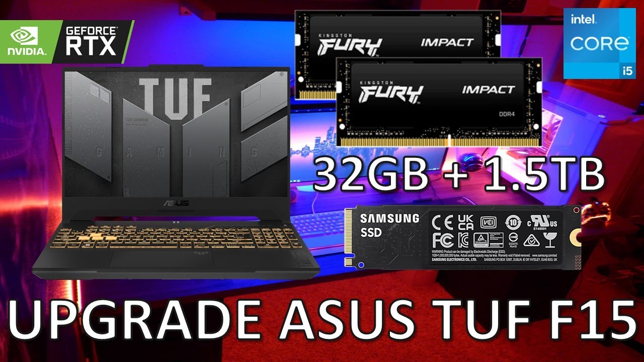 Upgrade ASUS TUF Gaming F15 [Como abrirla, aumentar RAM, Almacenamiento]