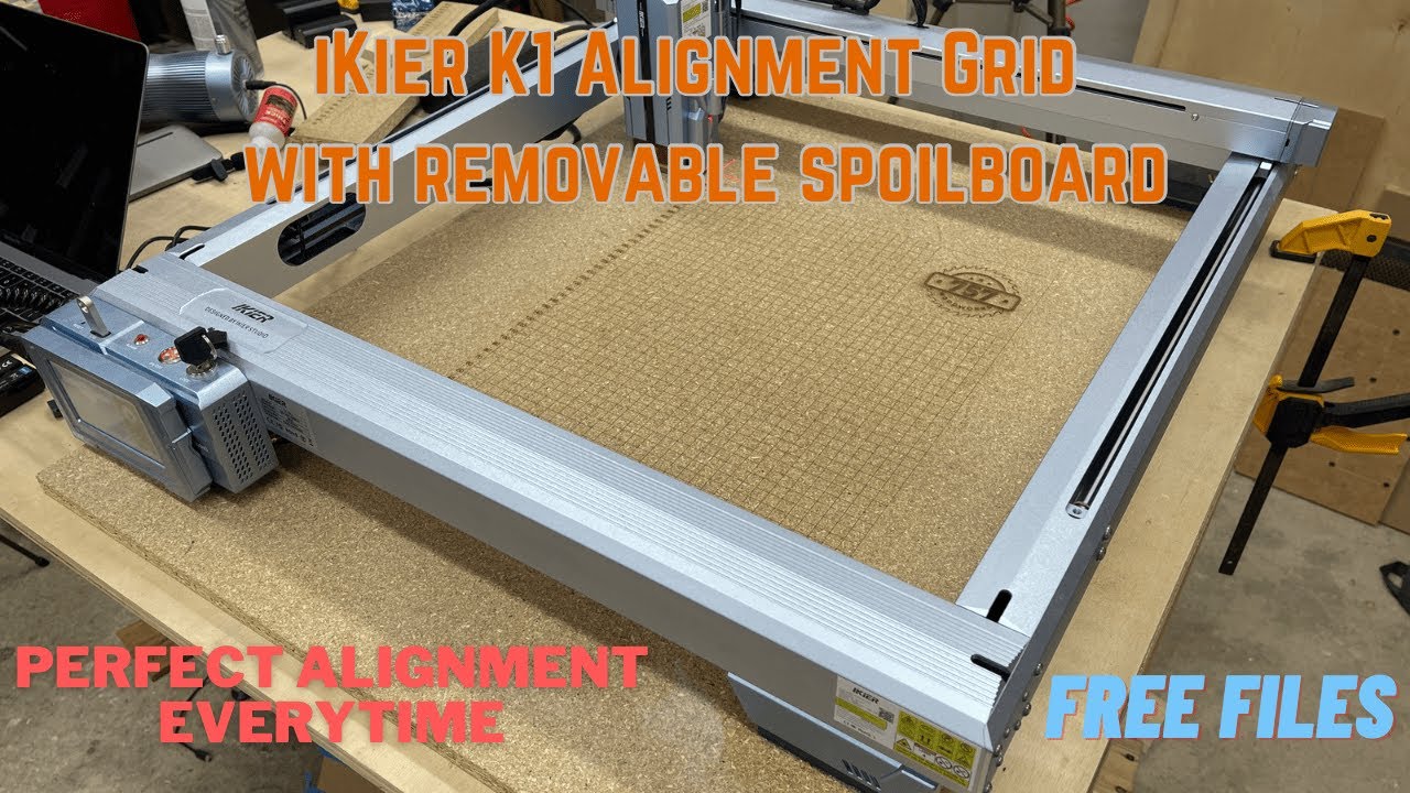iKier K1 Grid and Detachable Spoilboard with 3D Printed Alignment Feet