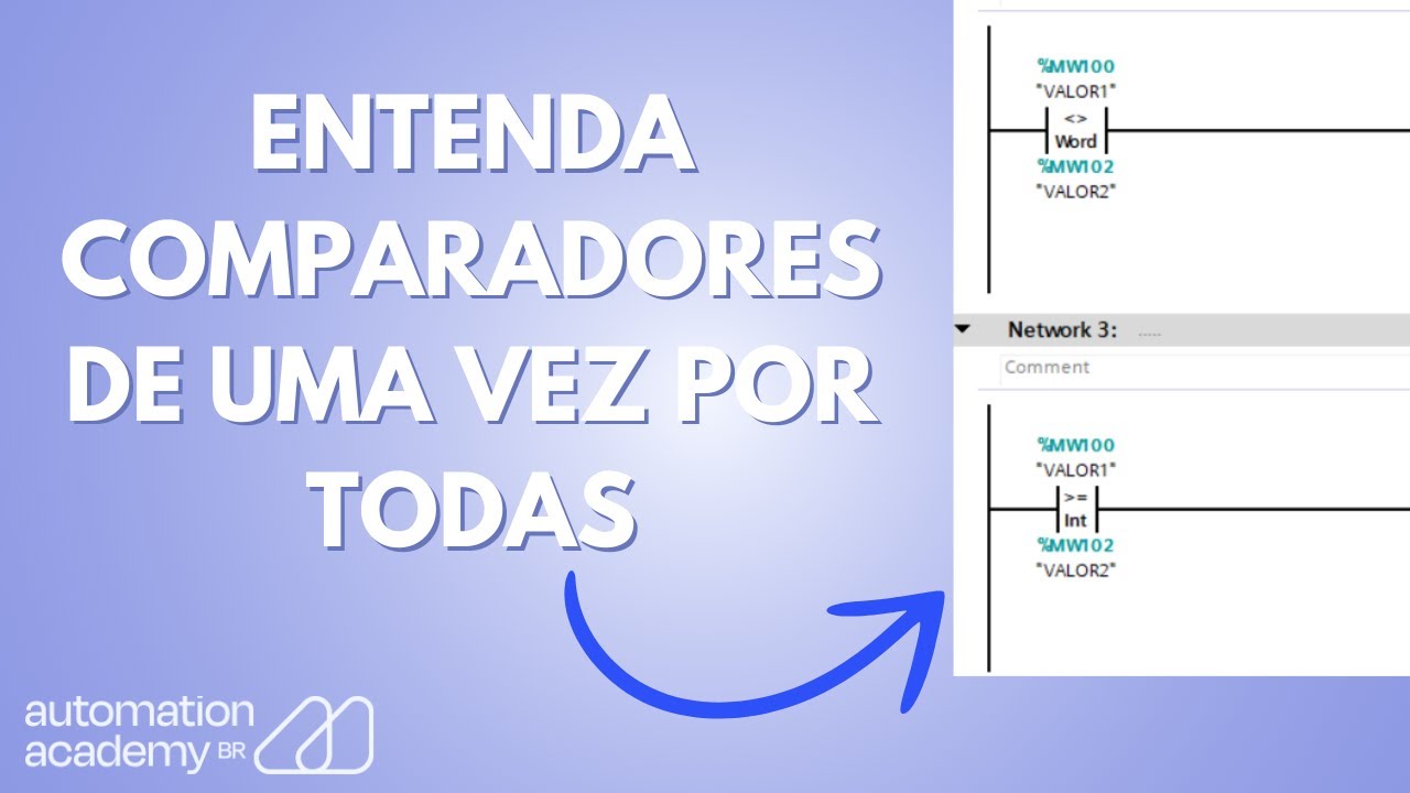 ENTENDENDO COMPARADORES DE UMA VEZ POR TODAS (TIA PORTAL)