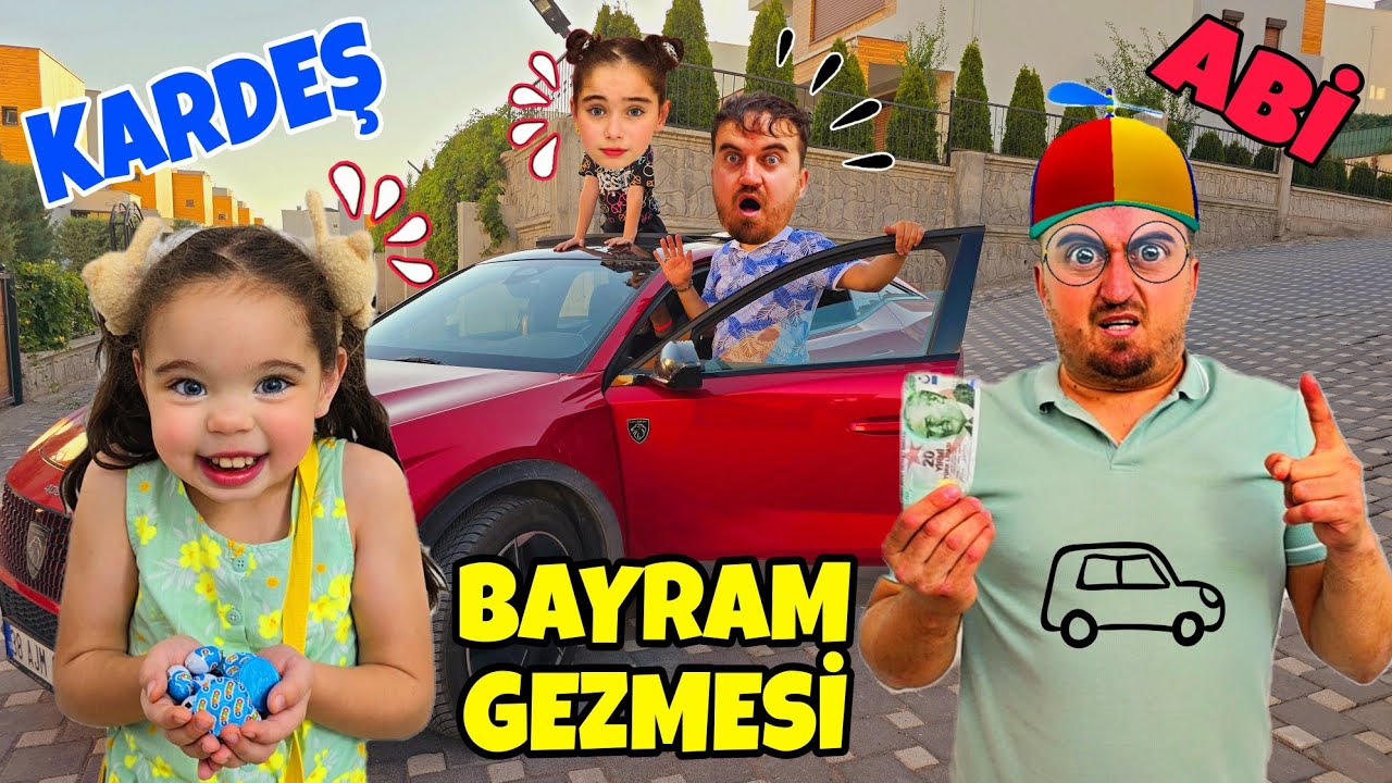 ELİF VE KARDEŞLERİ BAYRAM GEZMESİNE GİDİYOR !! HARÇLIK VE ŞEKER SAVAŞI !!