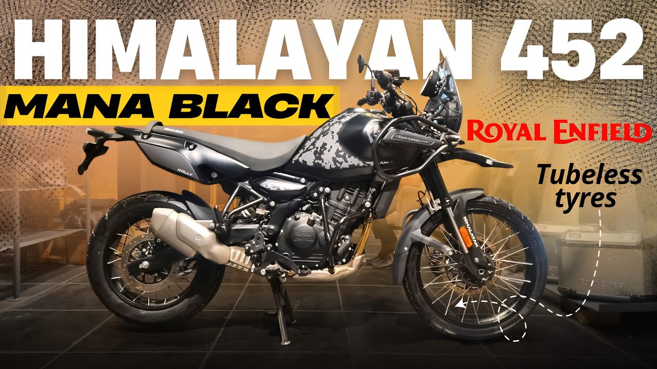 2026 Royal Enfield Himalayan 452 Mana Black Review in Telugu | What's New. @motoboyvk 