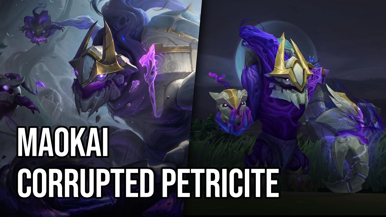 Corrupted Petricite Maokai Skin | League of Legends