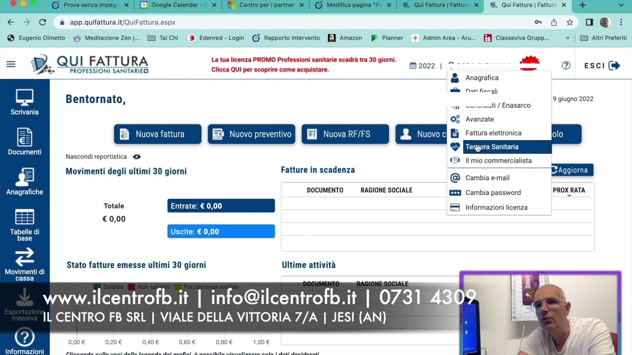 Come eseguire la prima config di Qui Fattura (Professioni sanitarie - Sistema Tessera Sanitaria)