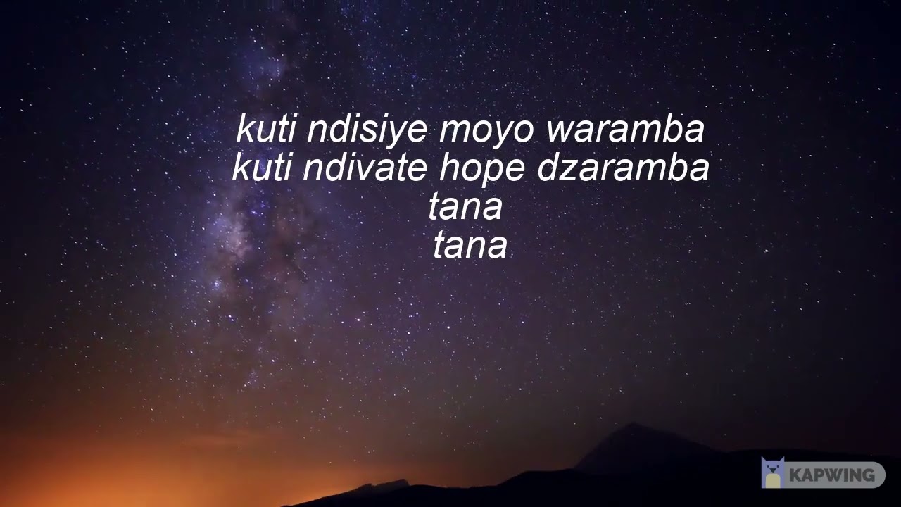 Jah Prayzah_-_Nyeredzi lyrics