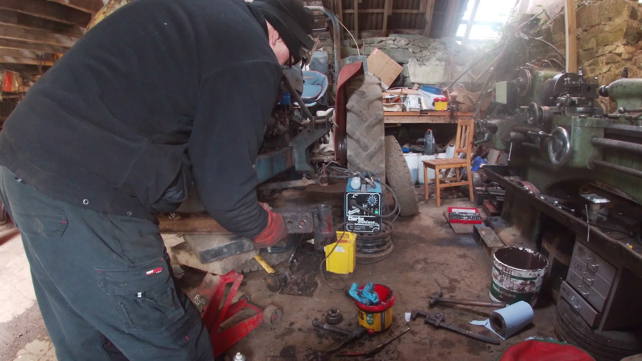 Fordson Major left side kingpin refurbishment.