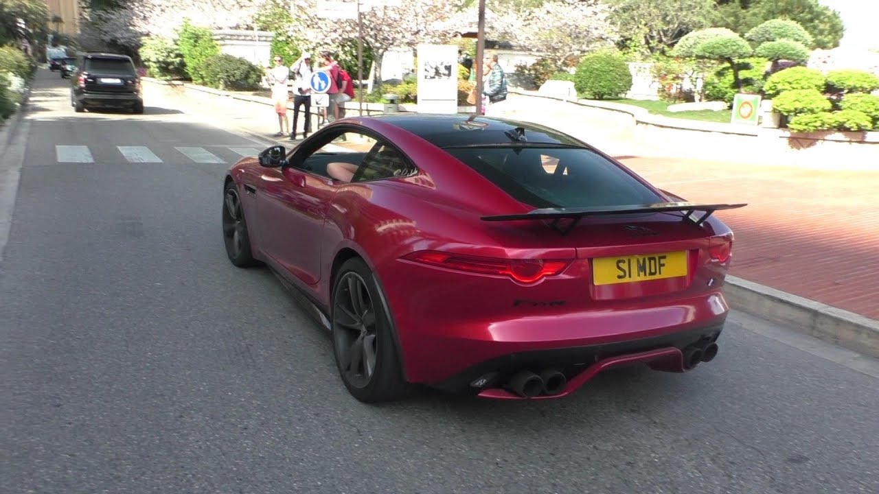STG's Jaguar F-Type R with Quicksilver Exhaust in Monaco | LOUD Accelerations + BACKFIRES!