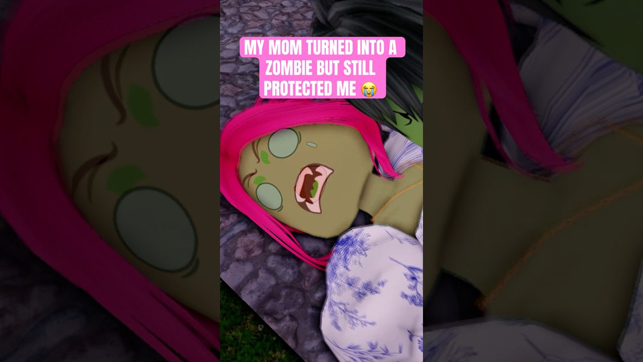 МОЯ МАМА ПРЕВРАТИЛАСЬ В ЗОМБИ, НО ВСЕ ЕЩЕ ЗАЩИЩАЛА МЕНЯ 😭😭 #roblox #robloxedit #shorts