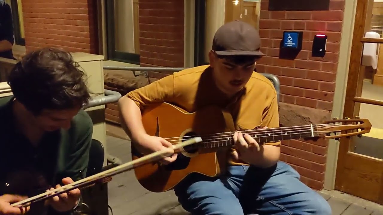 @samfarthing  playing the 1950s Dimauro round hole guitar at Django In June 2023 (three videos)