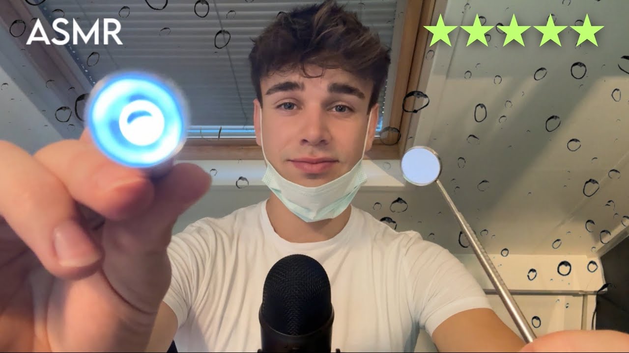 ASMR 4K Dental Cleaning for Sleep | Rain Sounds & Personal Attention (Ultra Relaxing)