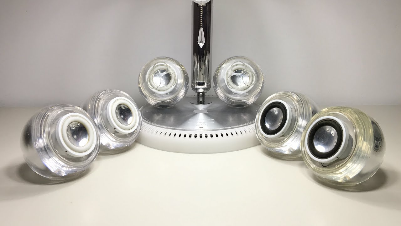Apple iMac G4 VS G4 Cube Apple Po Speakers Comparison