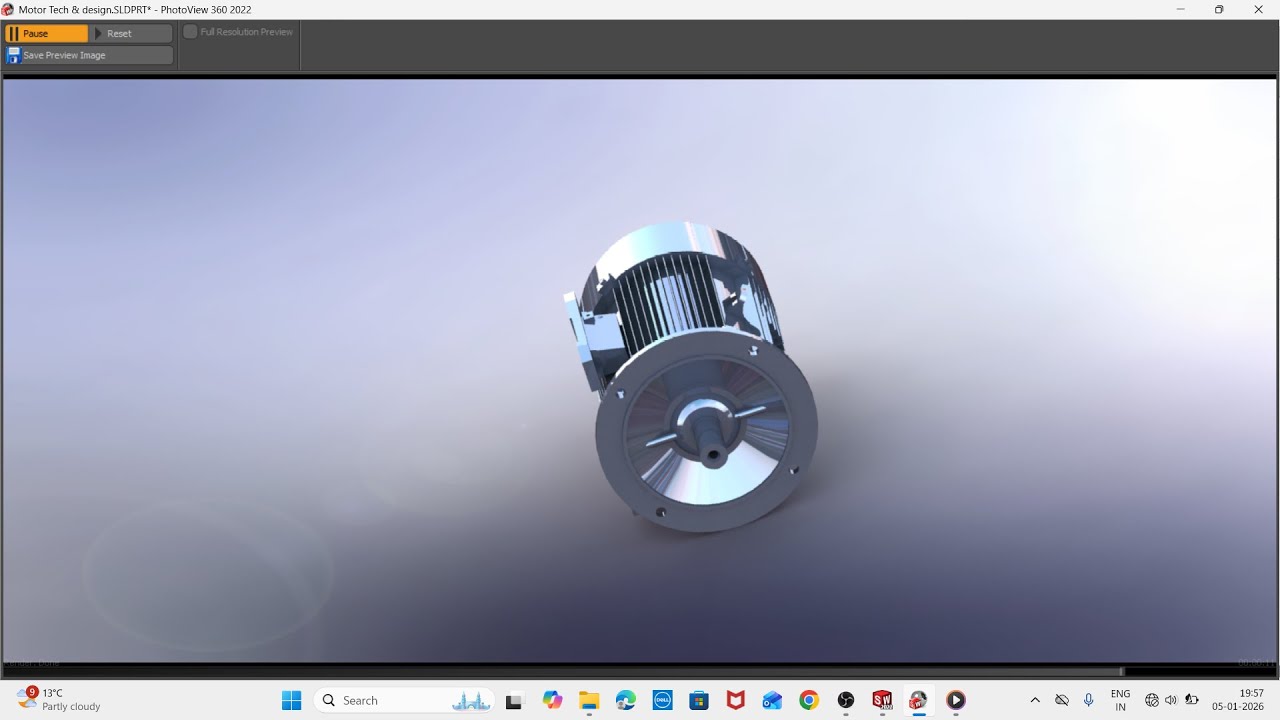 How to render in solidwork | Motor in solidwork