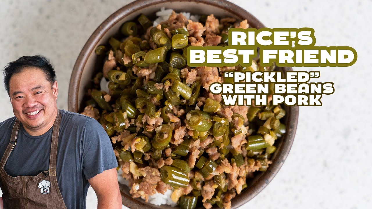 "Pickled" Green Beans and Ground Pork (aka Rice's Best Friend)