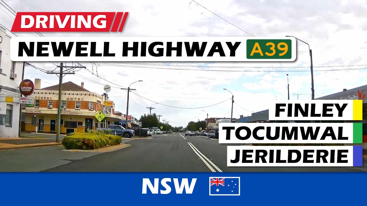 Driving Newell Highway | Tocumwal, Finley & Jerilderie | NSW, Australia