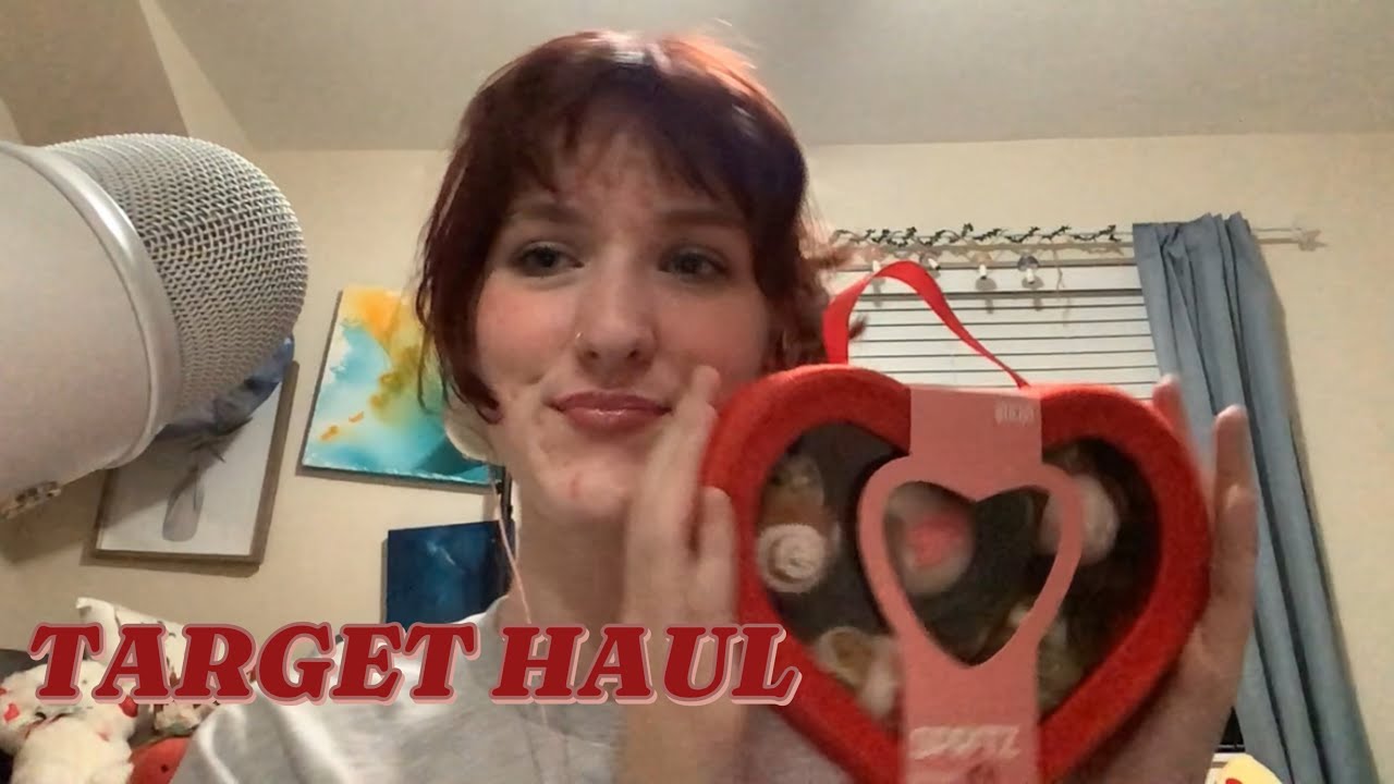 TARGET HAUL asmr style 😉 (Snacks, valentine’s day goodies, morbidly obese chicken, etc.) 🎯😋
