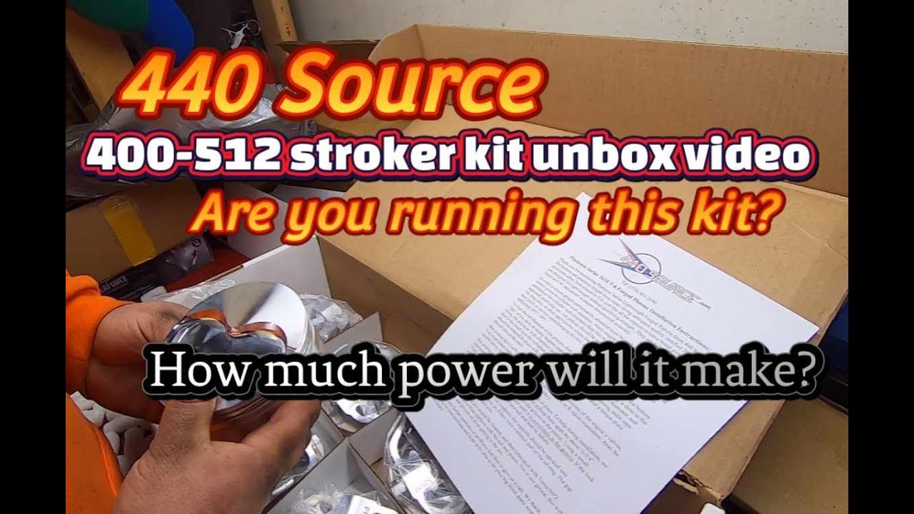 MOPAR: 440 SOURCE 400 to 512 stroker kit unboxing video. How much power will the build make?
