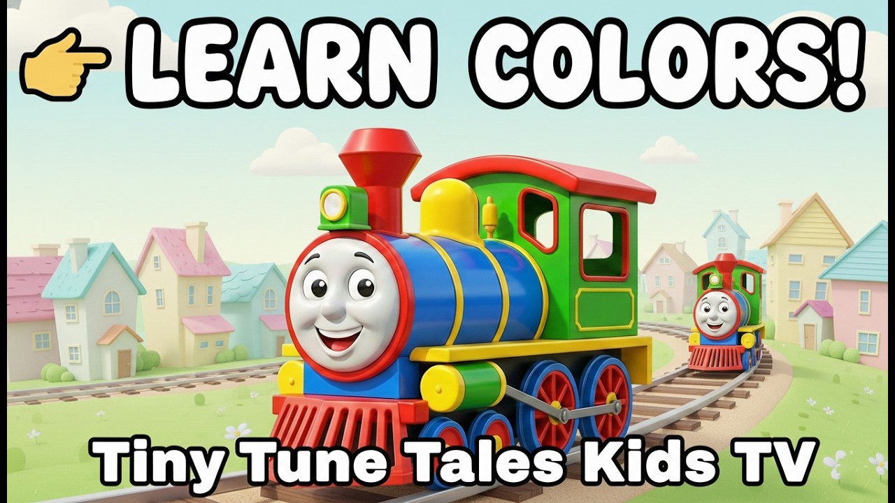 Color Train Adventure 🚂 Learn Colors Song for Kids | Fun Toddler Learning Rhymes