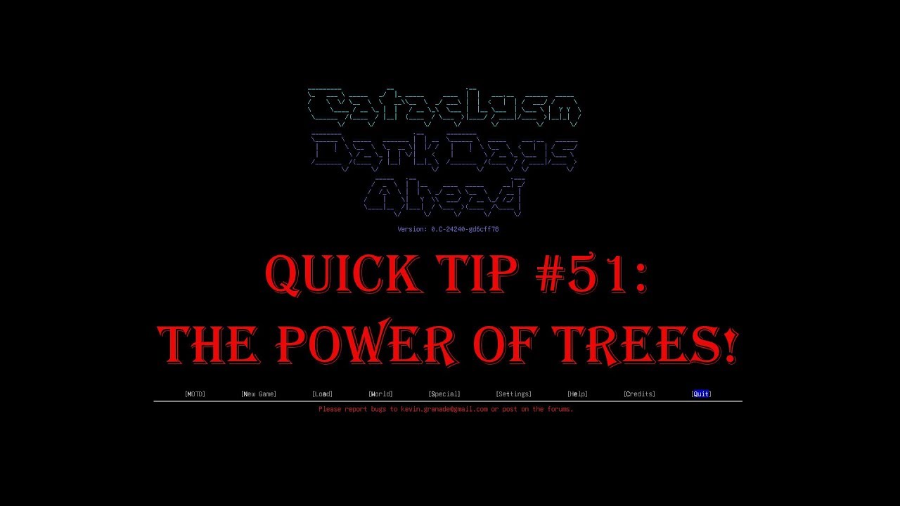 Cataclysm Quick Tip #51 - The Power of Trees