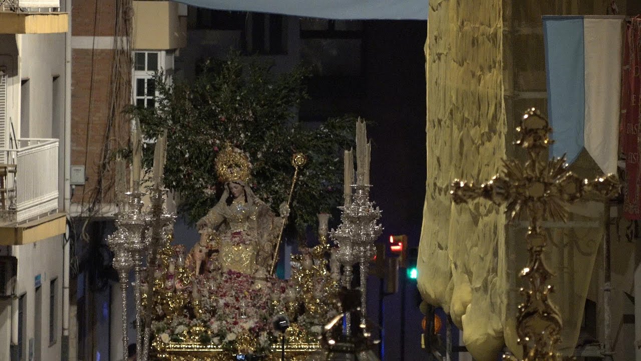 CORONACION DE LA DIVINA PASTORA MALAGA 2024 CALLE Y PLAZA DE CAPUCHINOS, ENCIERRO 4K
