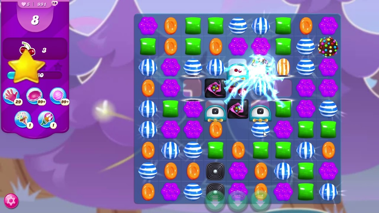 Candy Crush Saga Level 991 NO BOOSTERS