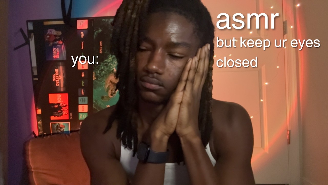 asmr eyes closed exam for sleep