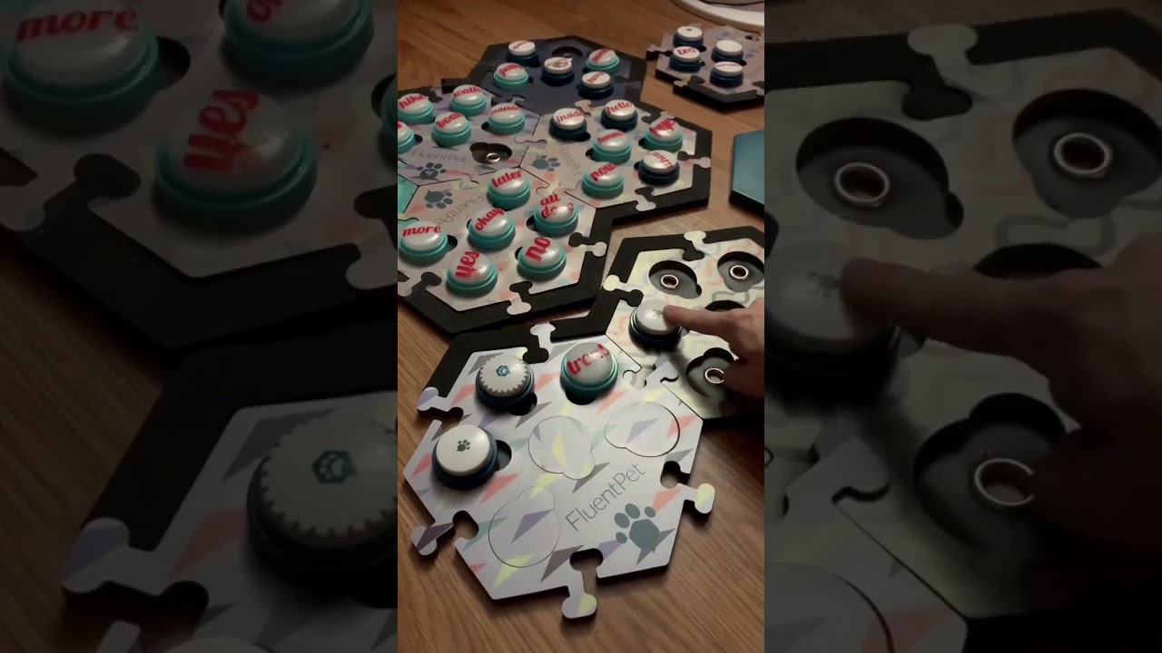 Comparing the FluentPet Classic, Classic with Modified Hextiles, Speak Up, & Connect Buttons! What