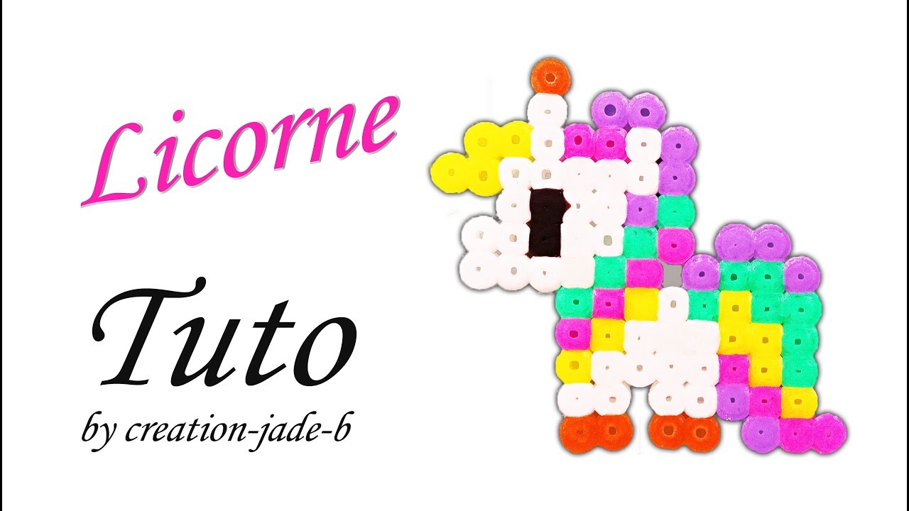 Tuto Perles à repasser (Hama) - Licorne ! 🐎