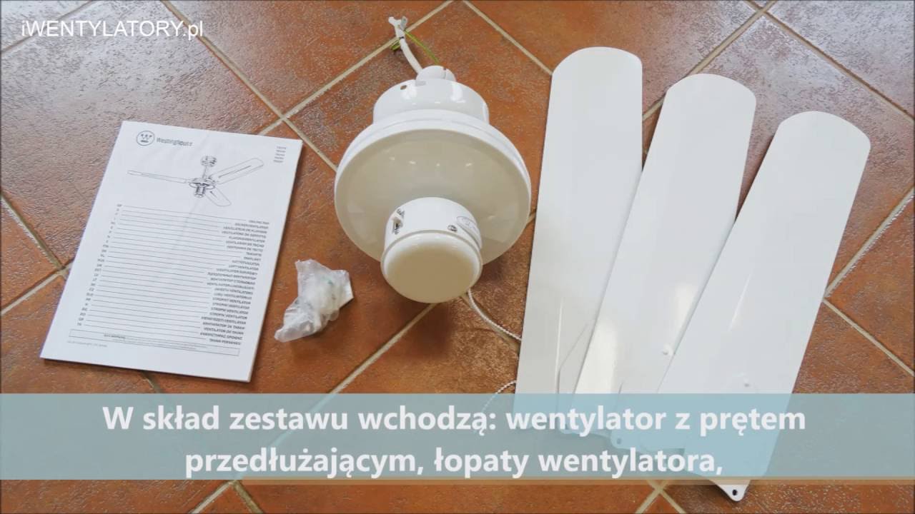 Wentylator sufitowy Industrial 78337 - instrukcja montażu