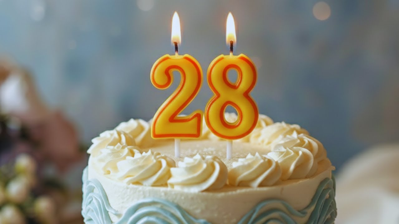 Happy 28th Birthday Song 🎂 | Cheers to growth, wisdom, and steady happiness.