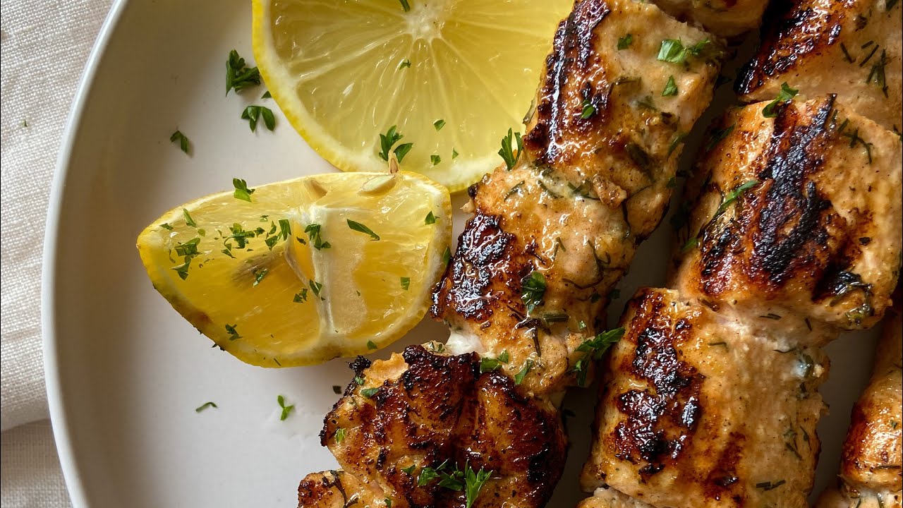 ЛУЧШИЕ ШАШЛЫЧКИ ИЗ ЛОСОСЯ НА ГРИЛЕ!!