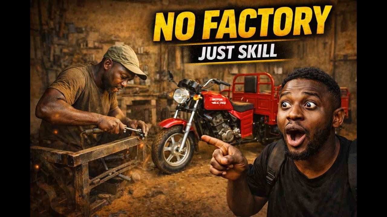 He Built a Tricycle From Scratch — No Factory, Just Skill