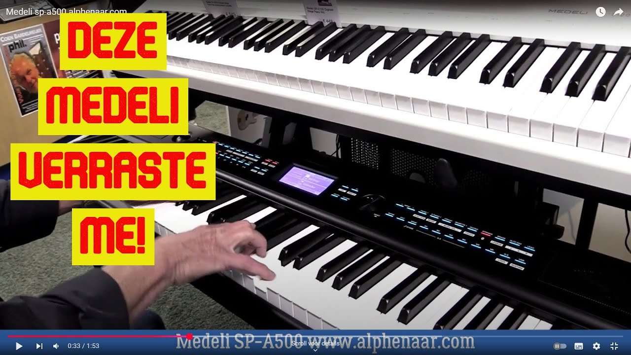 Medeli SP-A500 Demo – Ongelooflijk wat deze Piano / keyboard kan!