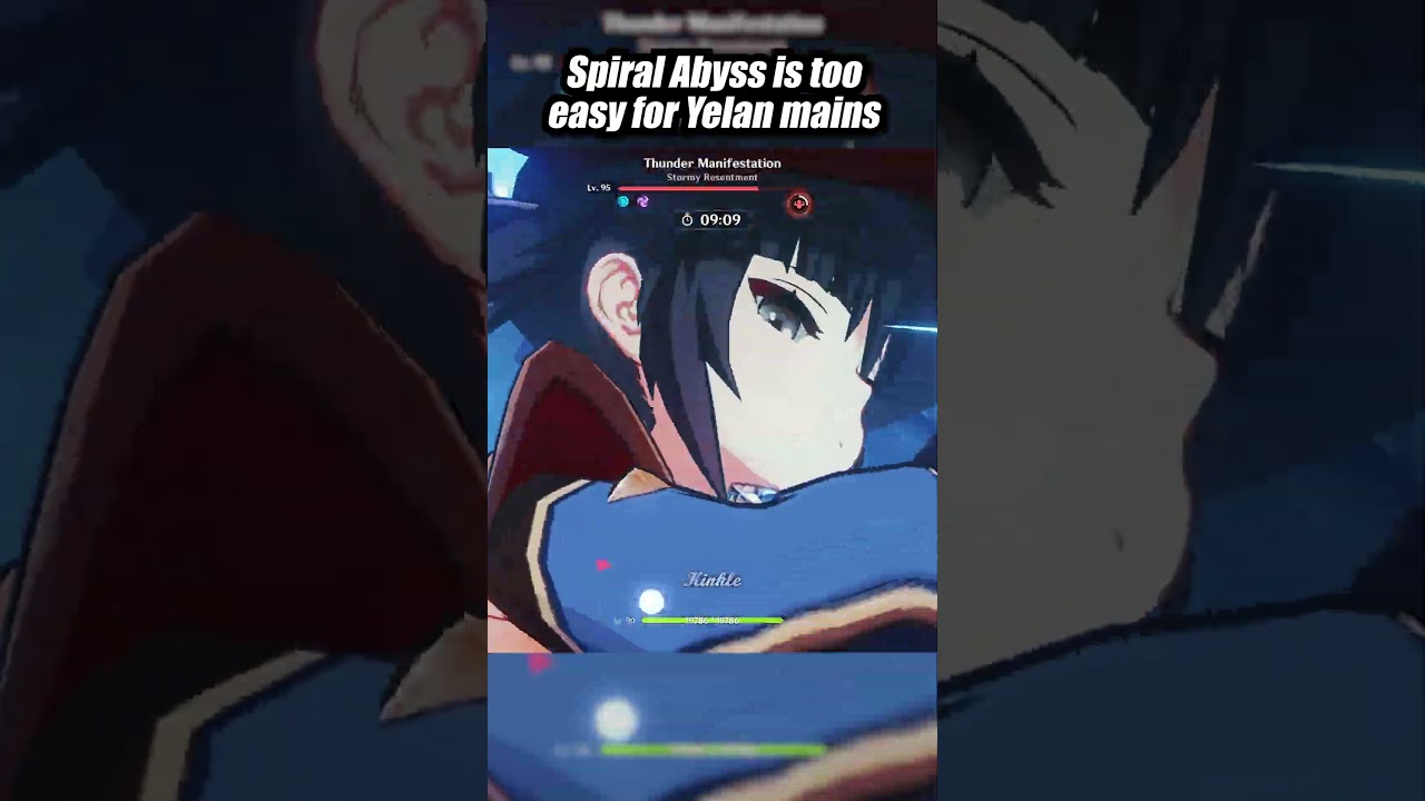 SPIRAL ABYSS IS TOO EASY FOR YELAN MAINS #genshinimpact #yelan #spiralabyss #shorts