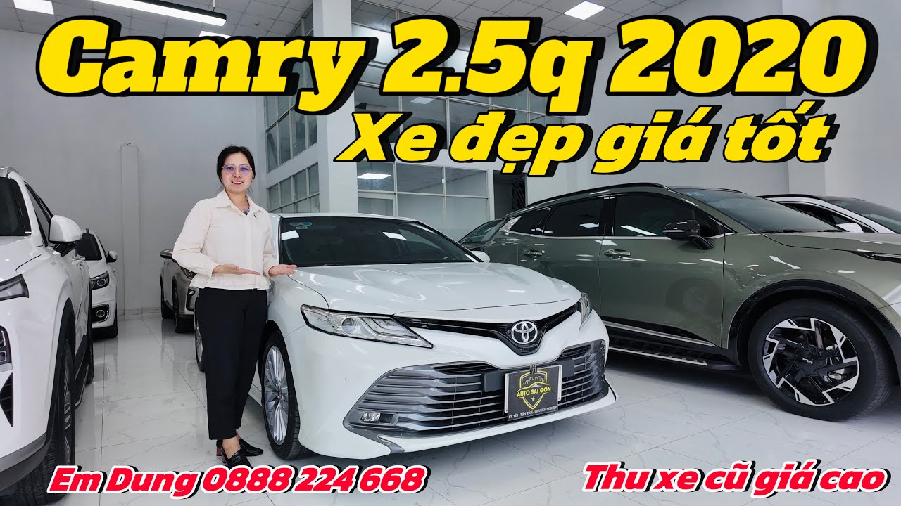 Toyota Camry 2.5q 2020 xe đẹp giá tốt đủ tiện nghi|Thu mua ô tô cũ Tphcm