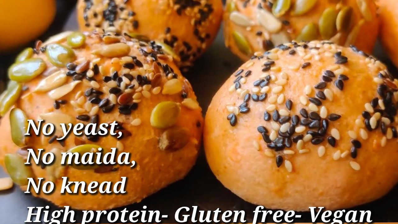 In mixer grinder - No Knead Bread/Bun recipe | Viral Breadless bread