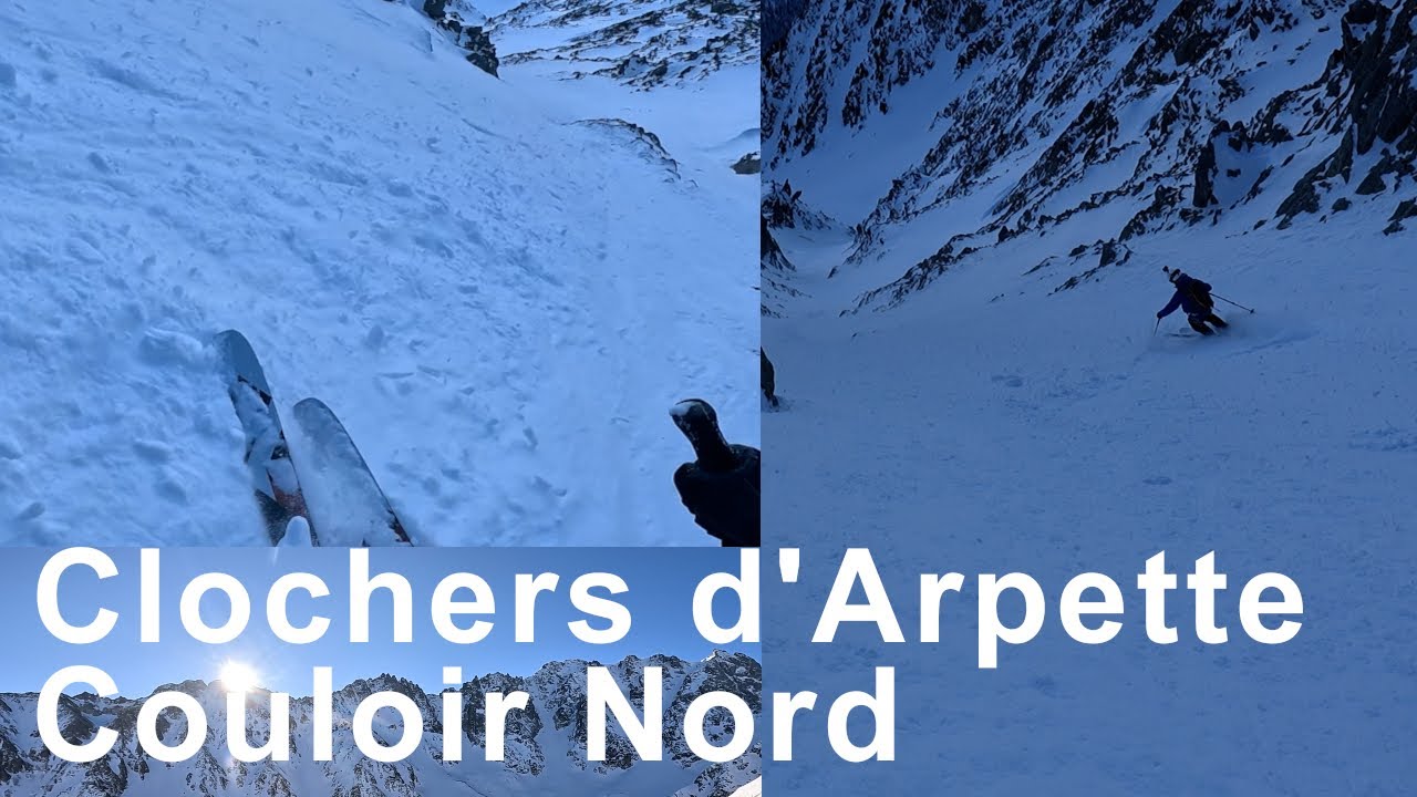 Clochers d'Arpette Couloir Nord en boucle Val d'Arpette Combe de Barmay Champex Valais Suisse