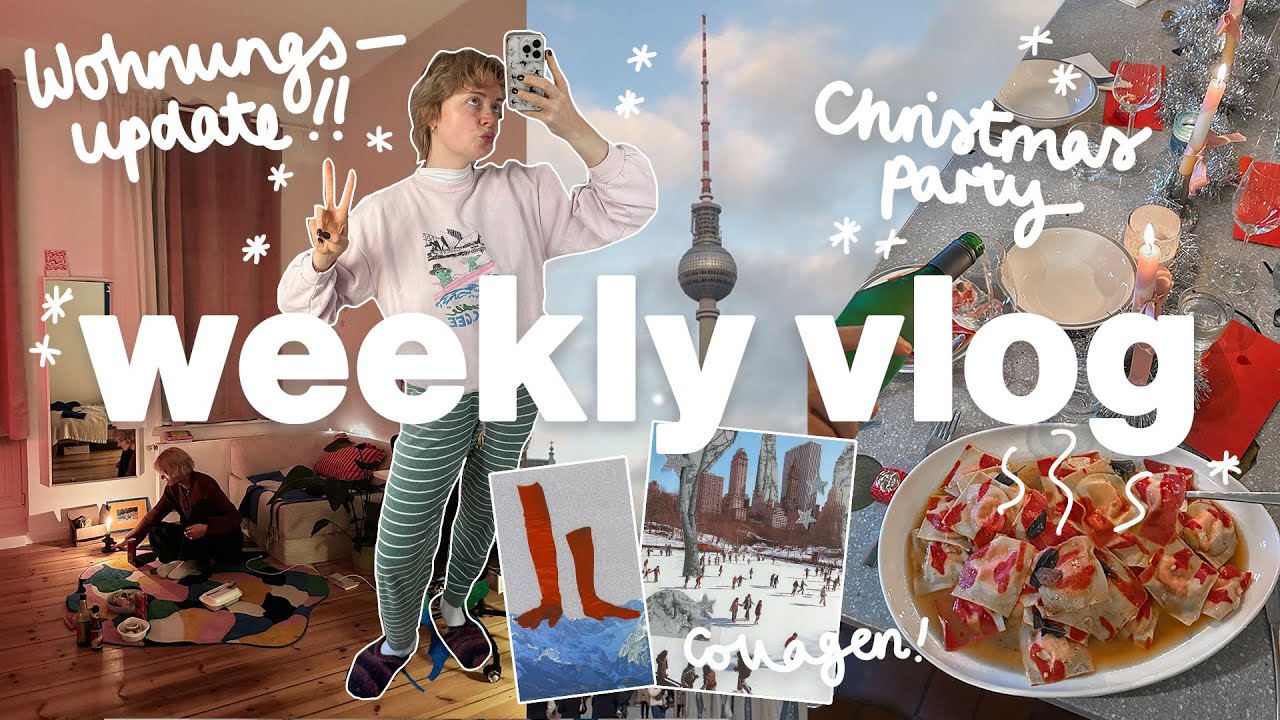 cozy vlog ❤️ großes wohnungsupdate! christmas party, solo-dates, weihnachts-collagen-abend & danke 🥺