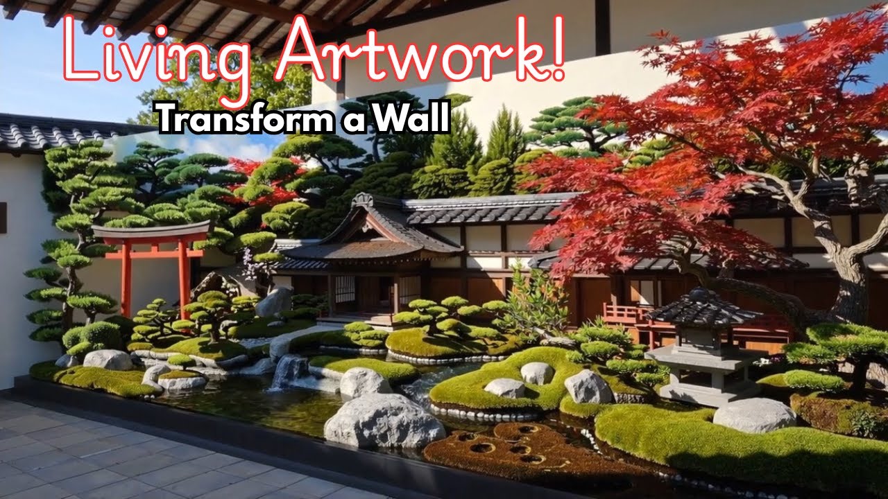 Stunning 3D Japanese Zen Wall Gardens: Kabe-Niwa!