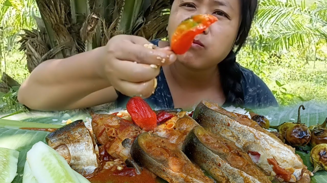 Most addictive curry fish cooked in naga style roast solanum indicum & king chilli