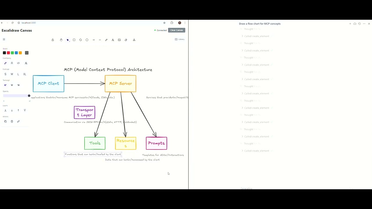Cursor Drawing Real-Time Diagrams with MCP Excalidraw