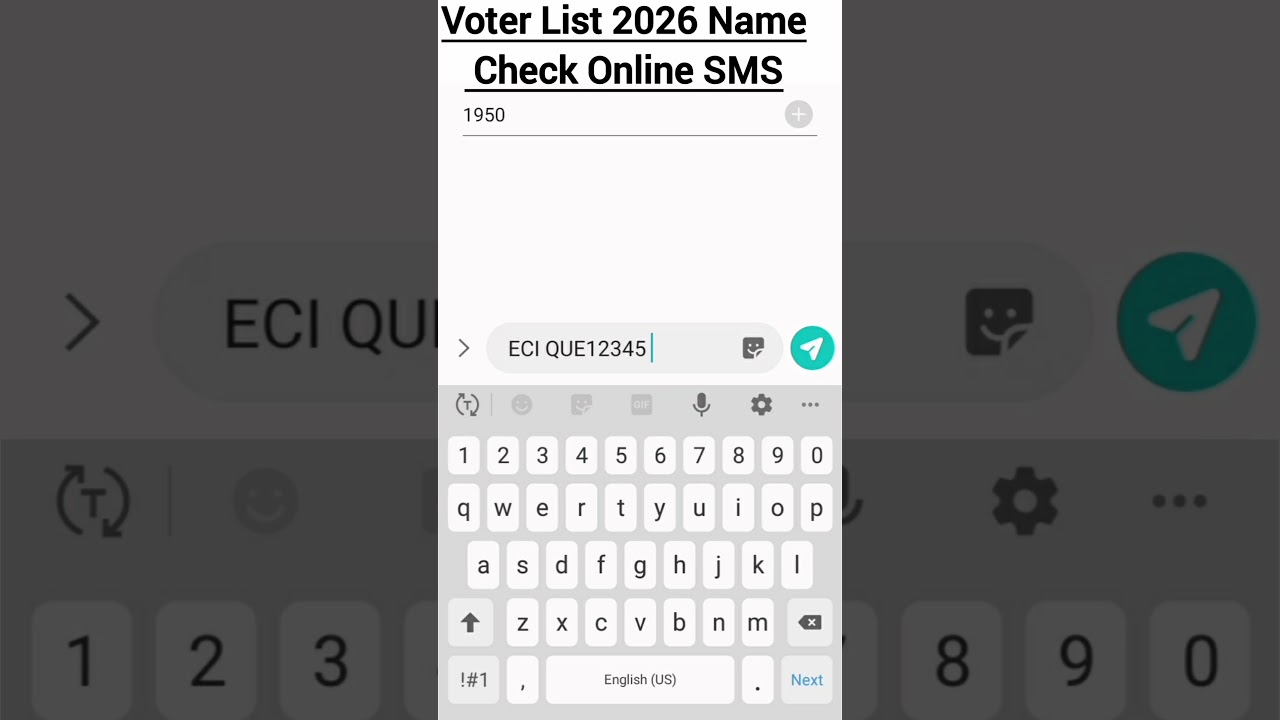 Voter List 2026 Name Check Online SMS #sir_eci #sironline #SIR