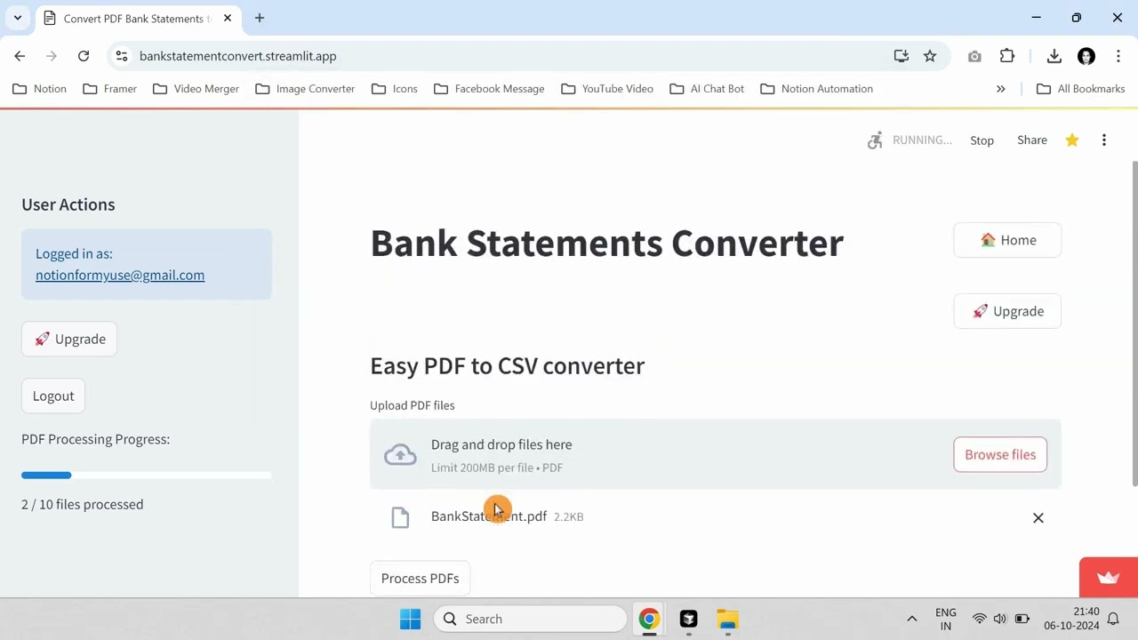 How to convert pdf bank statements to csv | Bank Statement Converter Walkthrough video
