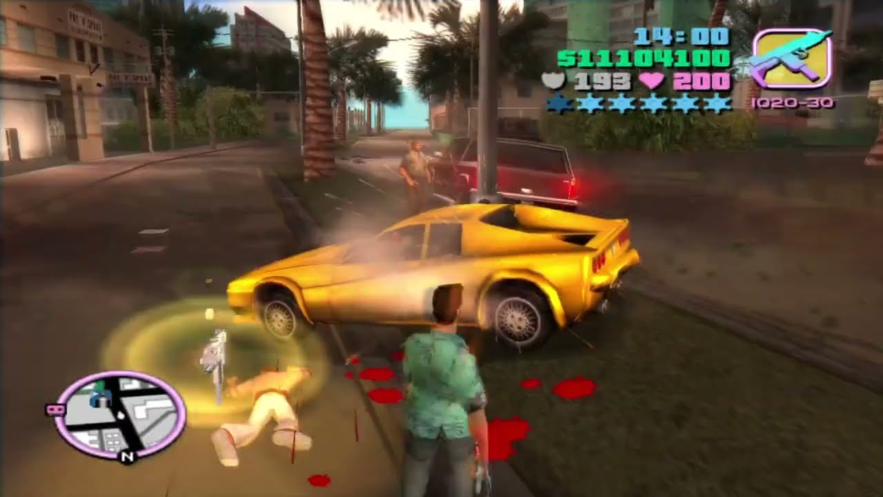 Grand Theft Auto: Vice City Hunting Law enforcement with SPAS-12 Shotgun