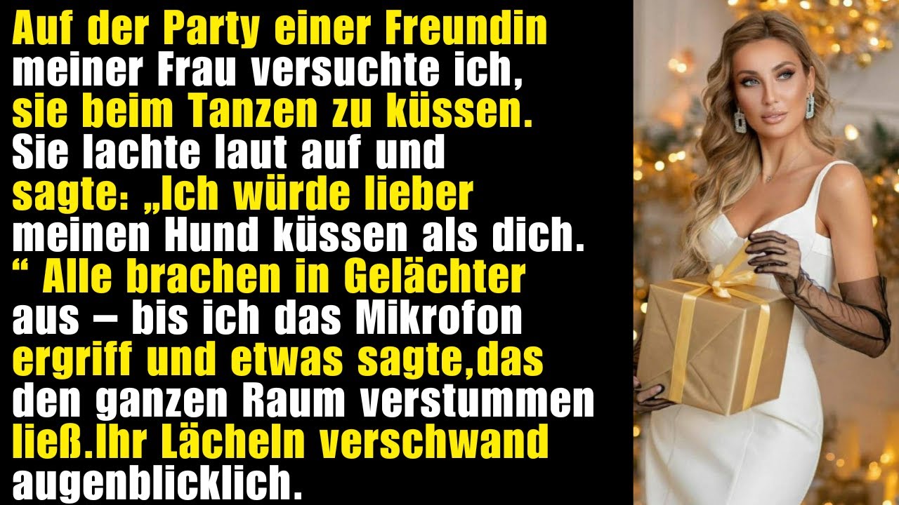 Meine Frau verspottete mich vor allen: ‚Ich küsse lieber meinen Hund‘ – meine Antwort ließ die Party