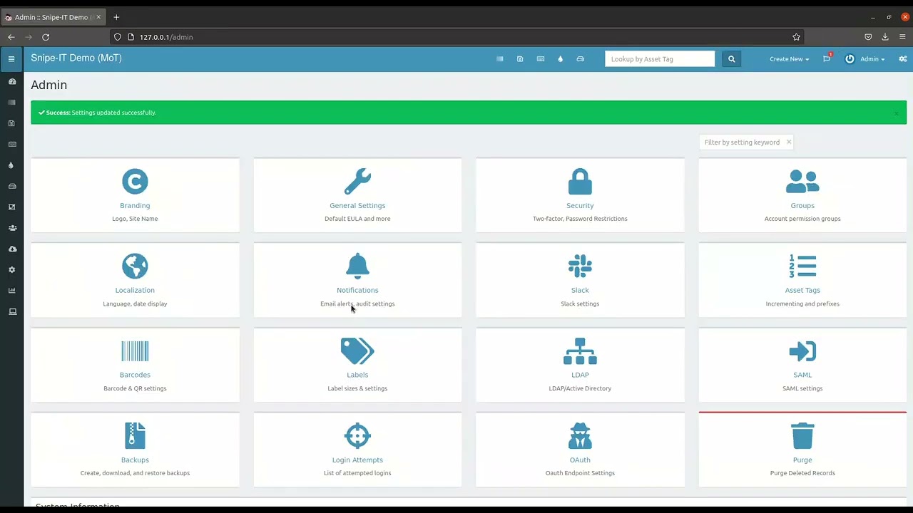 12 Barcode & QR Code Settings - Asset management using Snipe-IT