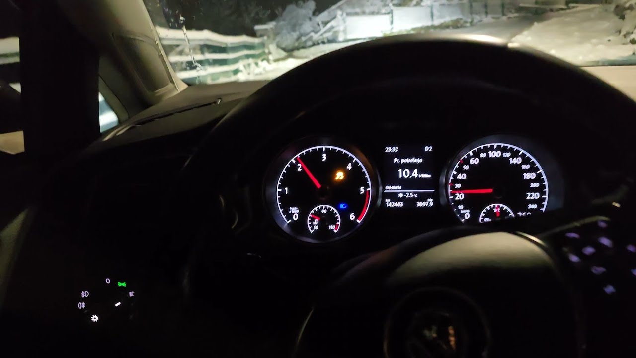 Golf 7 2.0 TDI 4Motion DSG VS snow and ice
