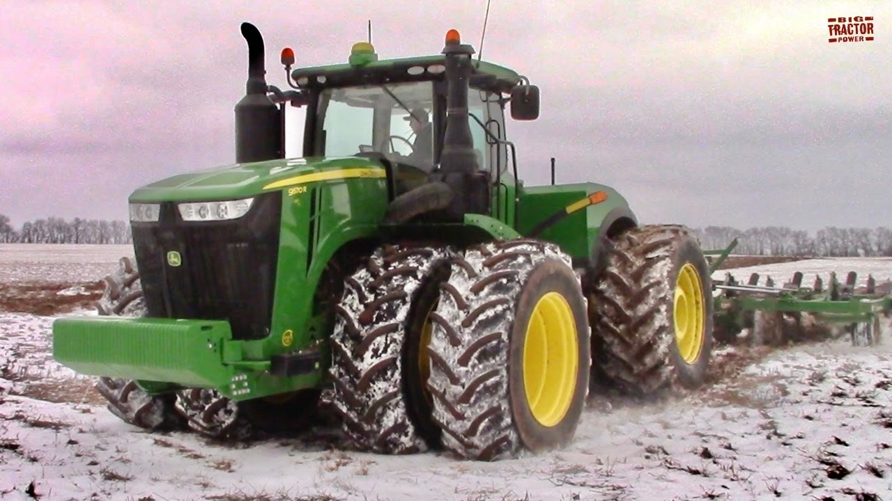 JOHN DEERE 9570R Tractor Chisel Plowing