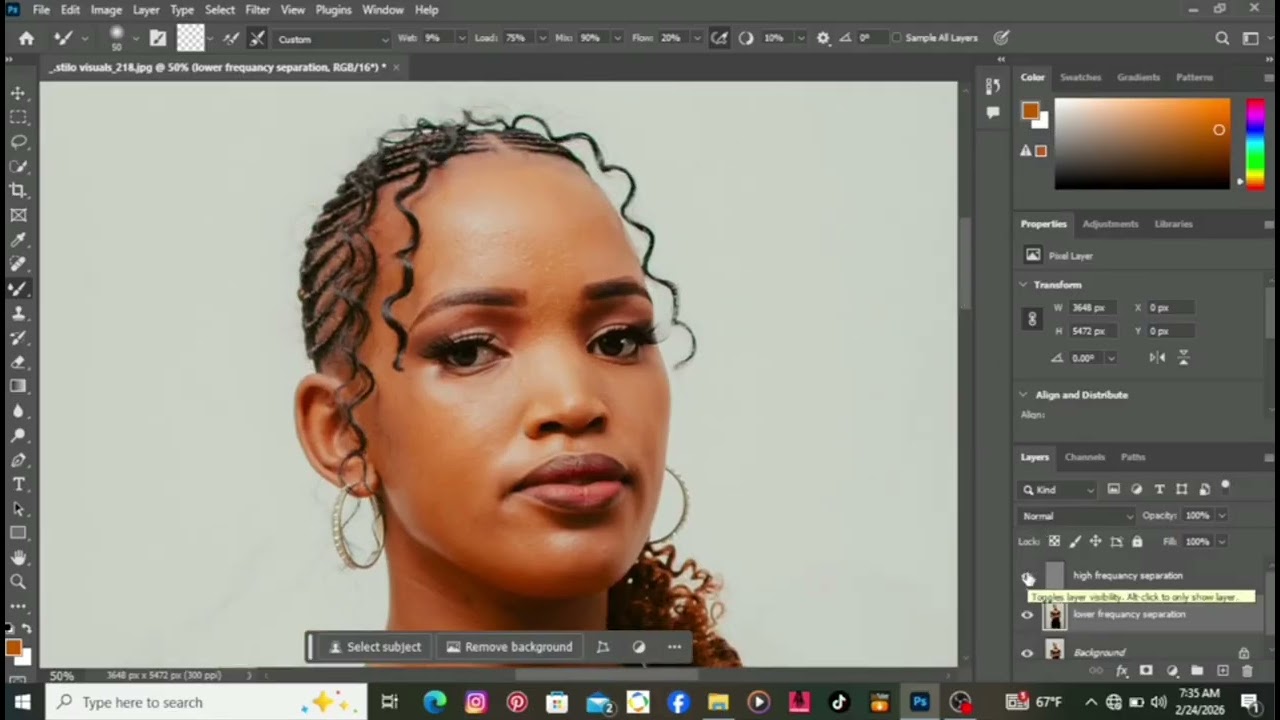 “Advanced Frequency Separation – Professional Skin Retouching Tutorial”