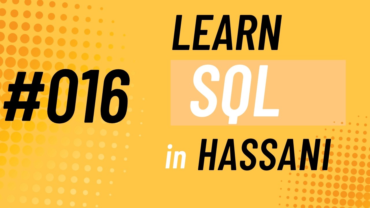 #016 | Things To Do Before Creating New Tables | SHOW config_parameter (2) | Learning SQL in Hassani