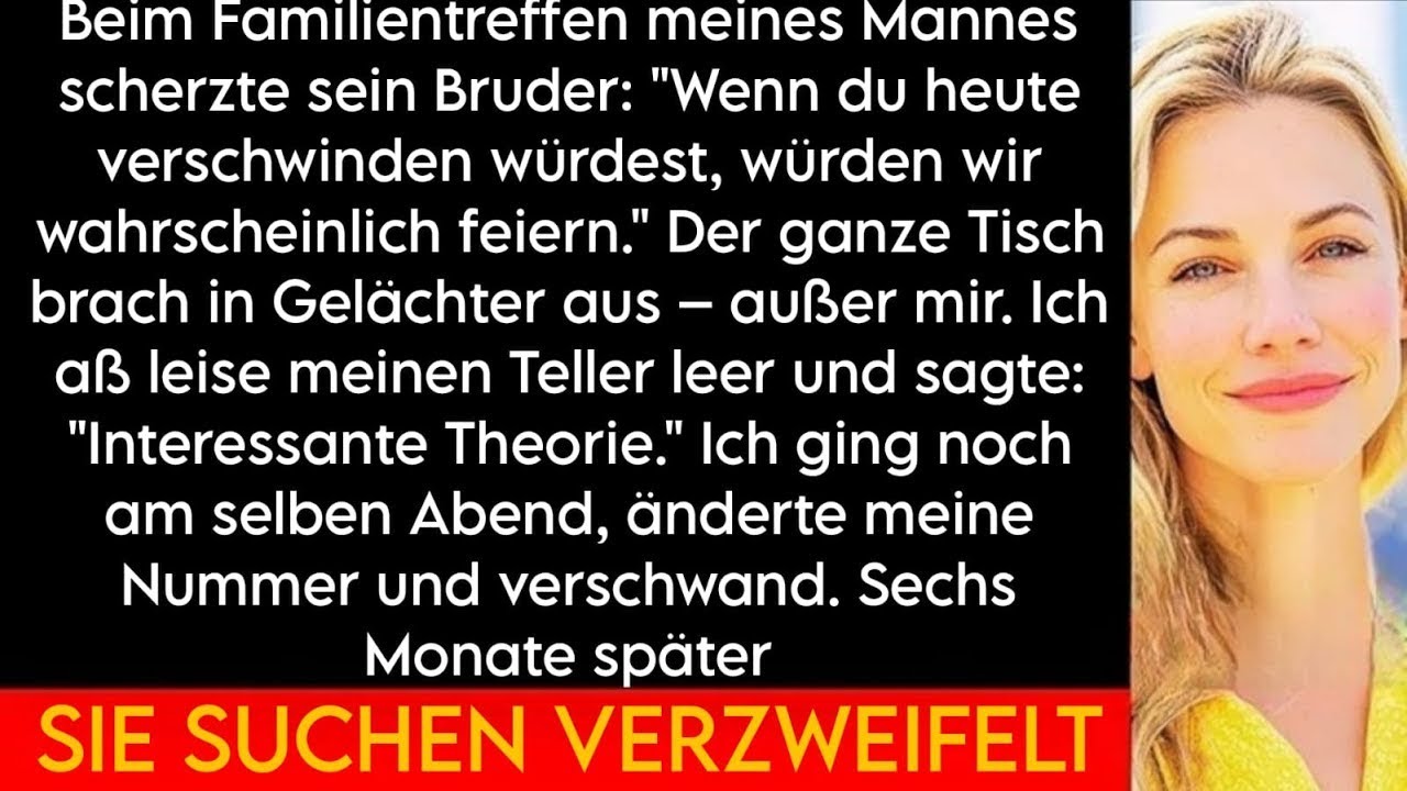 Sein Bruder scherzt über mein Verschwinden – jetzt sucht die Familie verzweifelt