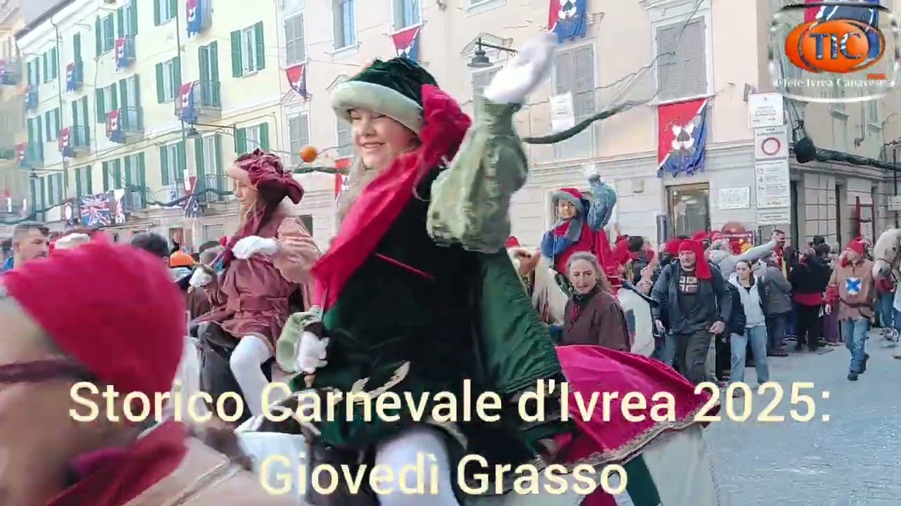 Ivrea: Storico Carnevale di Ivrea 2025, Giovedì Grasso